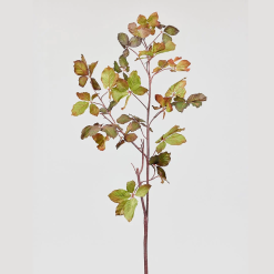 Wine Faux Leaf Branch